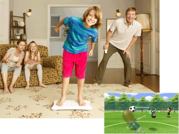 Toute la famille joue à la Wii !